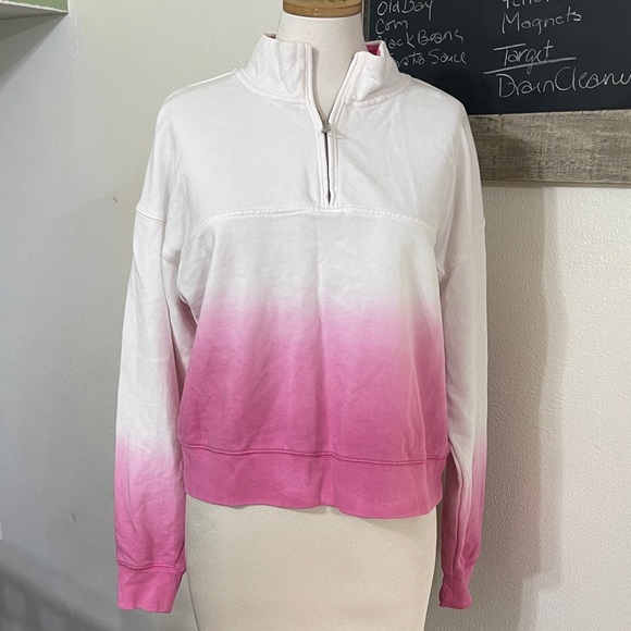 Peloton Ombré Cropped Sweatshirt - Sz M - Picture 1 of 9